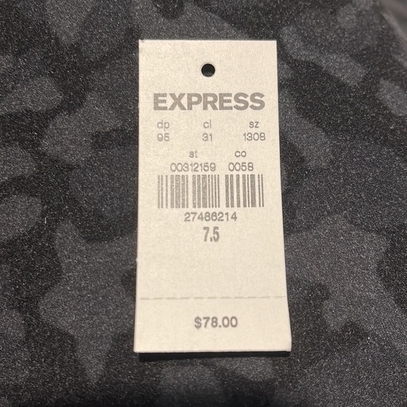 Black Express Pumps. Suede Material with Metal Dot Accents - Woman’s US 7.5 -NWT - Picture 5 of 5